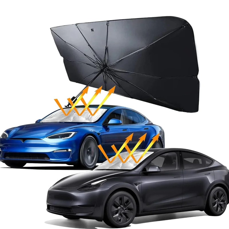 Car Sunshade Windshield Umbrella Foldable - Pare-soleil pliable pour pare-brise de voiture,