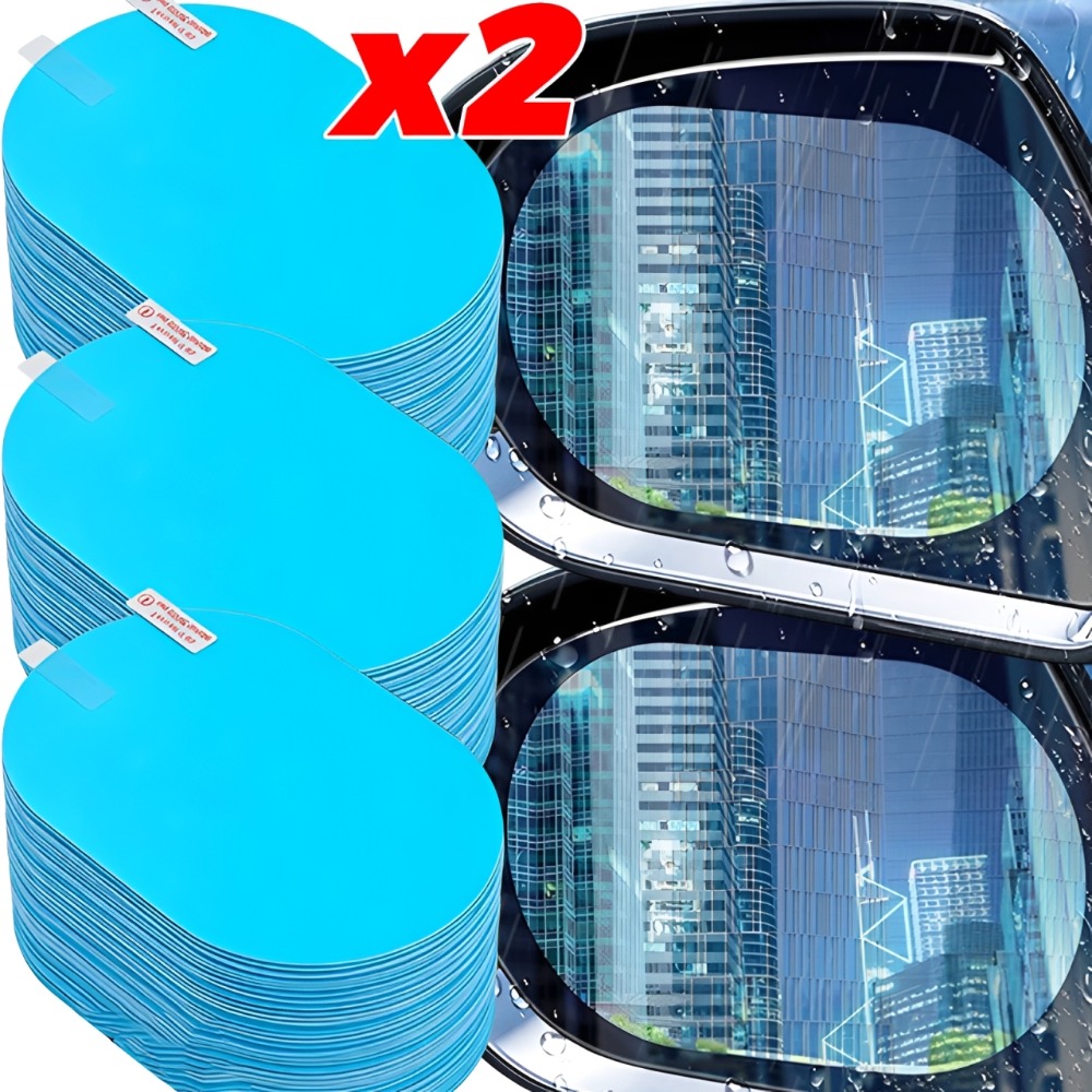 Anti Glare Car Rearview Mirror Film - 2/1 pièces Film de protection universel