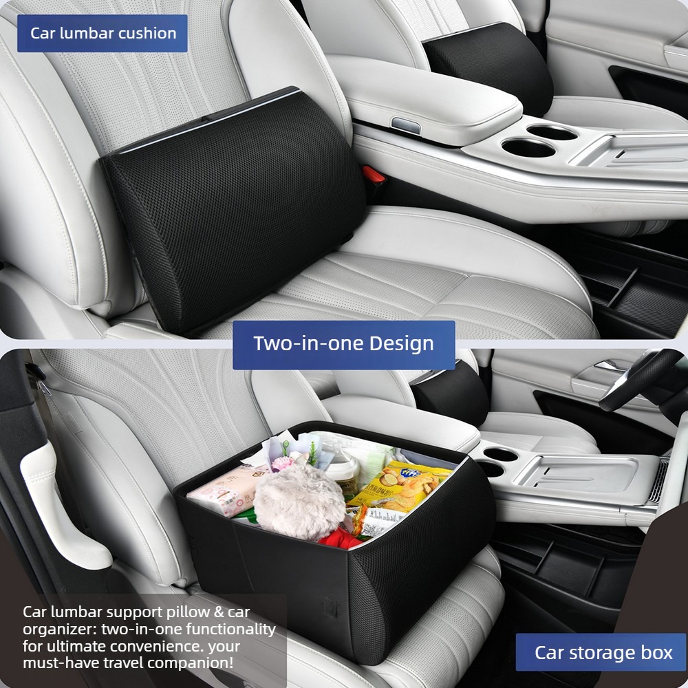 Car Trunk Organizer Foldable Storage Box - Boîte de rangement multifonctionnelle 2-en-1 pour