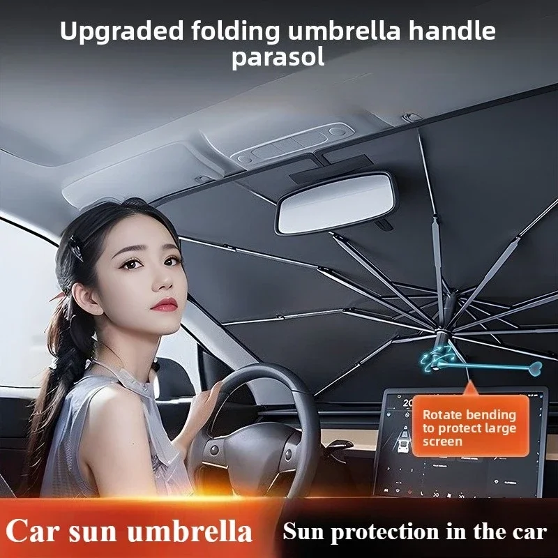 Car Sunshade Windshield Umbrella Foldable - Pare-soleil de voiture pliable pour pare-brise,