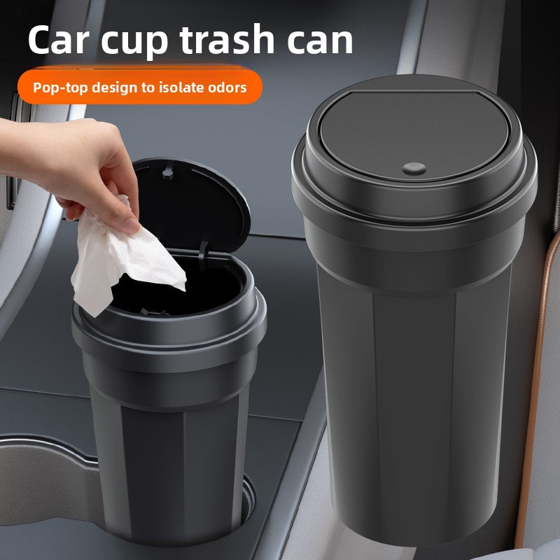 Waterproof Car Trash Can With Lid - Poubelle de voiture étanche en forme