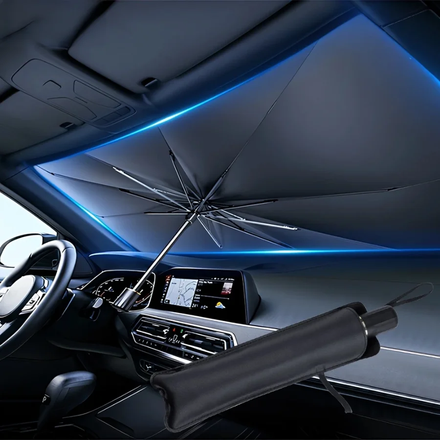Car Sunshade Windshield Umbrella Foldable - Pare-soleil pliable multifonctionnel et pratique pour