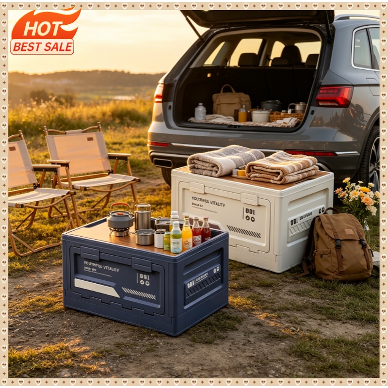 Car Trunk Organizer Foldable Storage Box - Boîte de rangement extérieure pliable pour