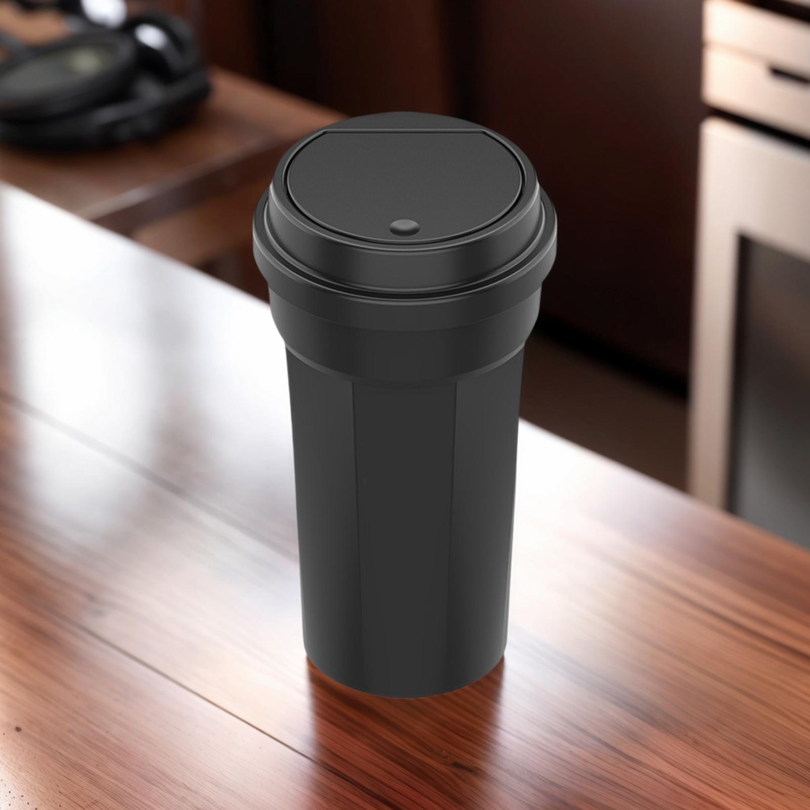 Waterproof Car Trash Can With Lid - Porte-gobelet de poubelle de voiture, polyvalent,