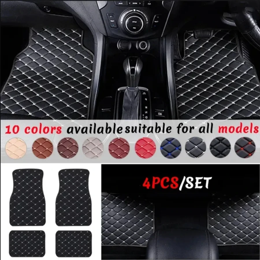 Car Floor Mats Universal Waterproof Leather - Tapis de sol de voiture universel