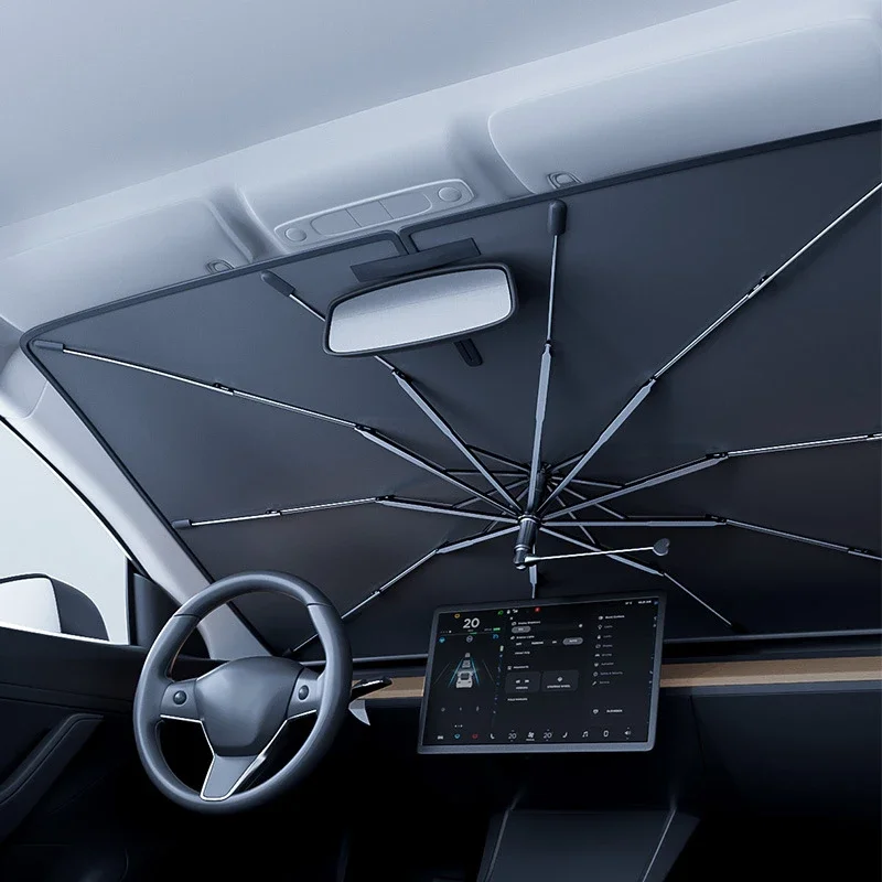Car Sunshade Windshield Umbrella Foldable - Pare-soleil pliable pour pare-brise de voiture,