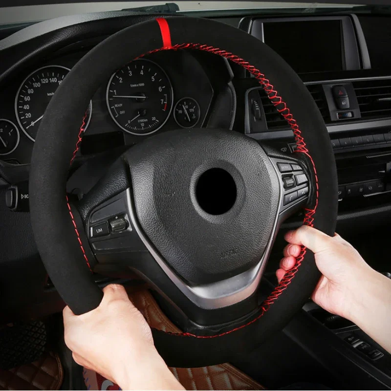 Car Steering Wheel Cover Anti Slip Breathable - Housse de volant de voiture universelle