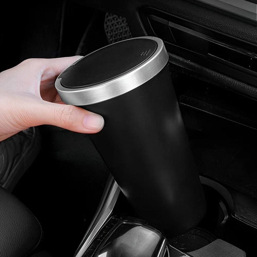 Pour porte-gobelets, stockage  - Waterproof Car Trash Can With Lid avis et prix