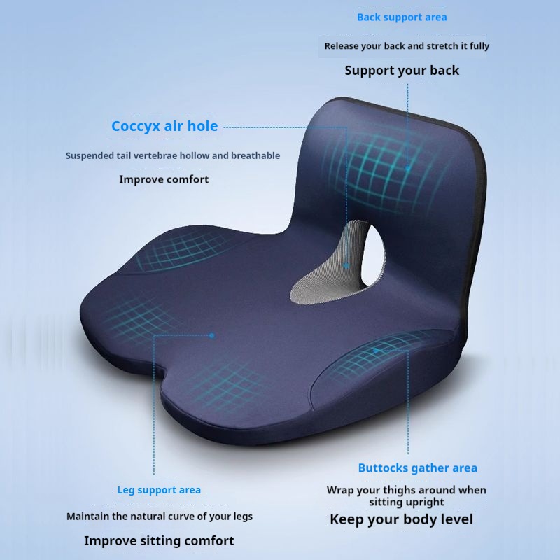 Coussin de siège rehausseur de - Memory Foam Car Neck Pillow Lumbar Support avis et prix
