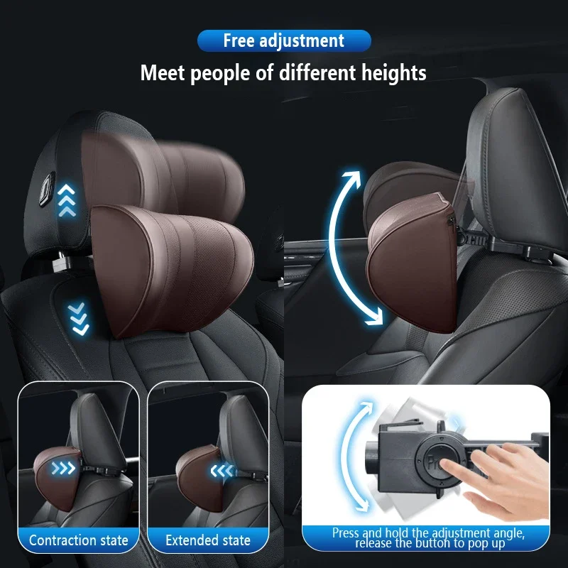 Coussin d'appui-tête de siège  - Memory Foam Car Neck Pillow Lumbar Support avis et prix