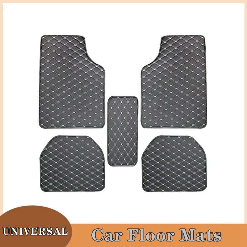 Tapis de sol de voiture 5 pièc - Car Floor Mats Universal Waterproof Leather avis et prix
