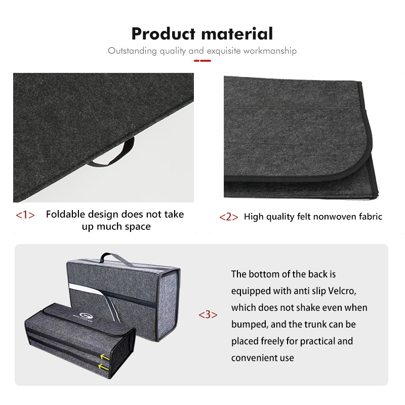 Organisateur de coffre de voit - Car Trunk Organizer Foldable Storage Box avis et prix