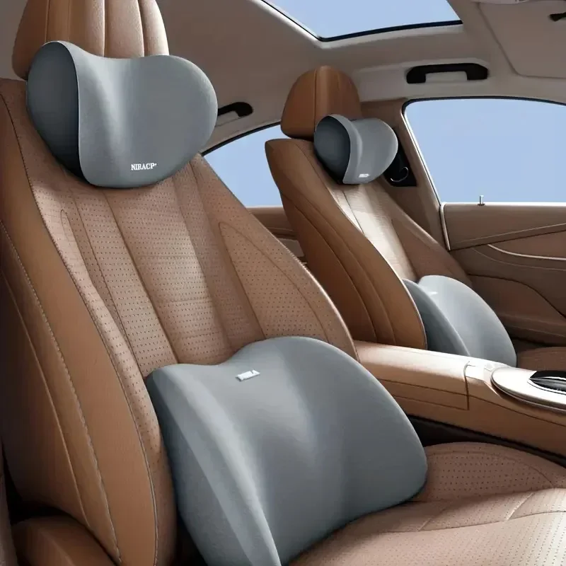 Coussin de nuque pour voiture  - Memory Foam Car Neck Pillow Lumbar Support avis et prix