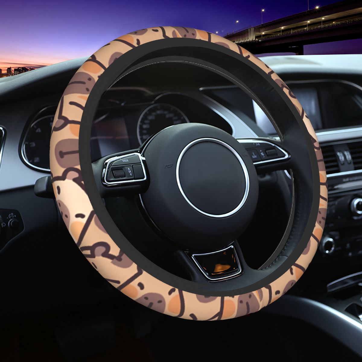 Housse de protection antidérap - Car Steering Wheel Cover Anti Slip Breathable avis et prix