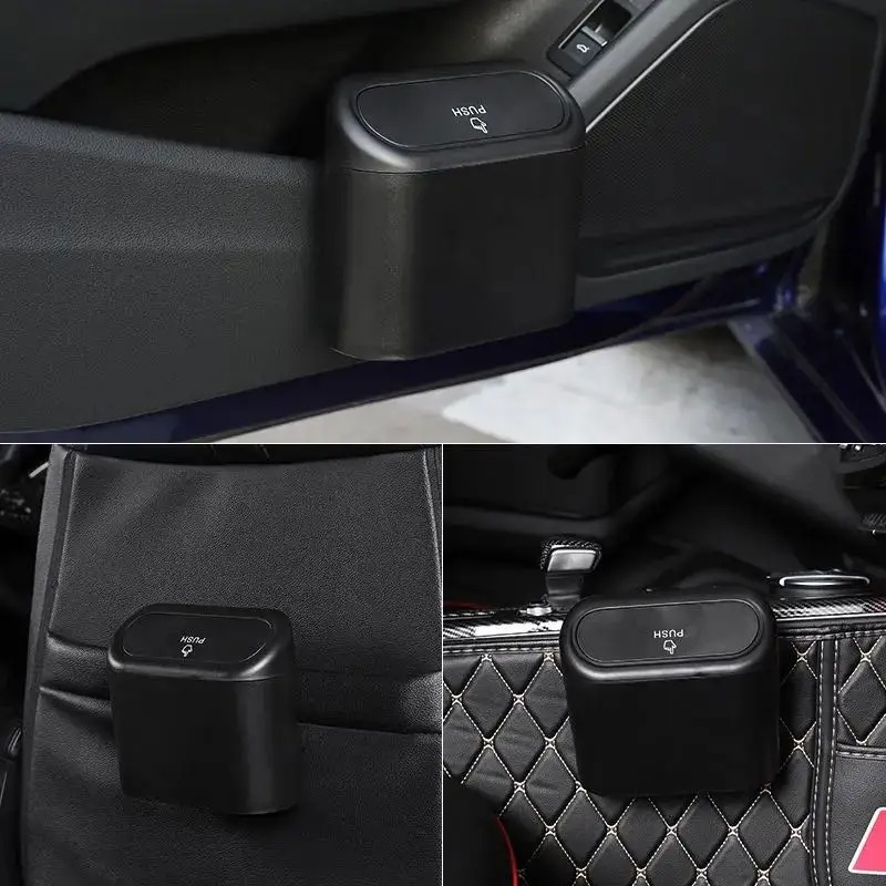 Mini poubelle de voiture avec  - Waterproof Car Trash Can With Lid avis et prix