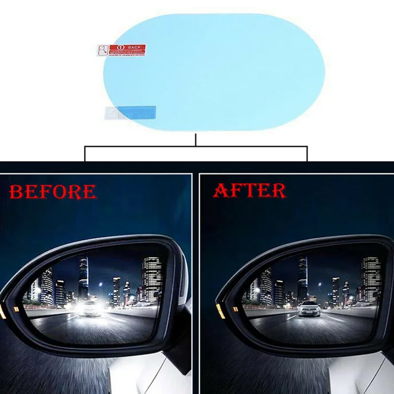2 pièces autocollant de voitur - Anti Glare Car Rearview Mirror Film avis et prix