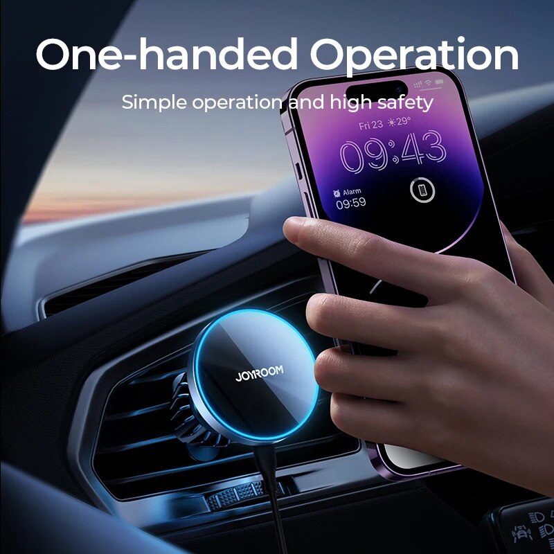 Joyroom support de téléphone m - Wireless Car Charger Mount Fast Charging avis et prix
