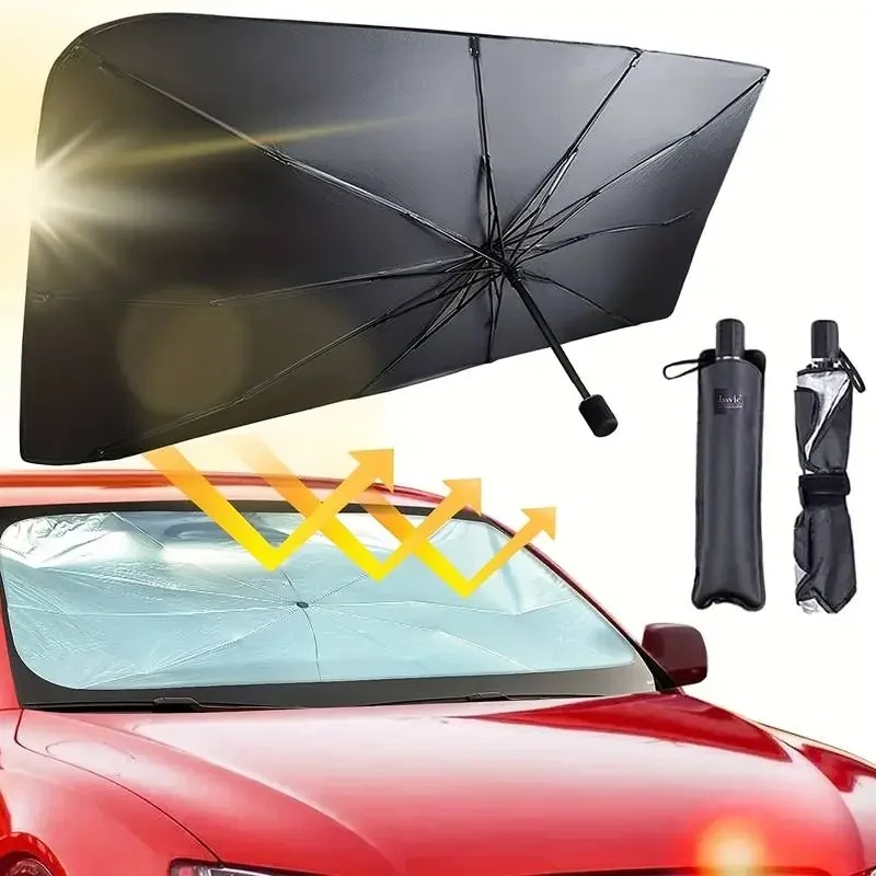 Parasol pare-soleil pliable po - Car Sunshade Windshield Umbrella Foldable avis et prix