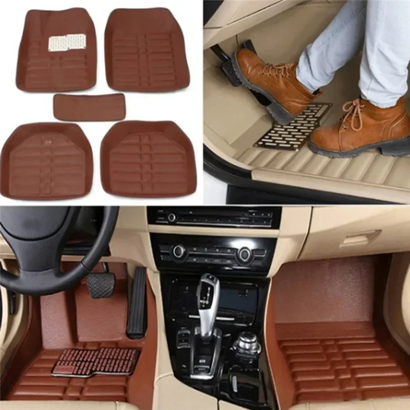 Tapis de sol de voiture en cui - Car Floor Mats Universal Waterproof Leather avis et prix