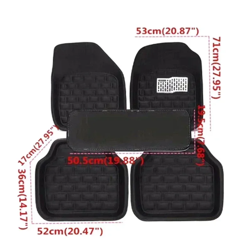 Tapis de sol de voiture en cui - Car Floor Mats Universal Waterproof Leather avis et prix