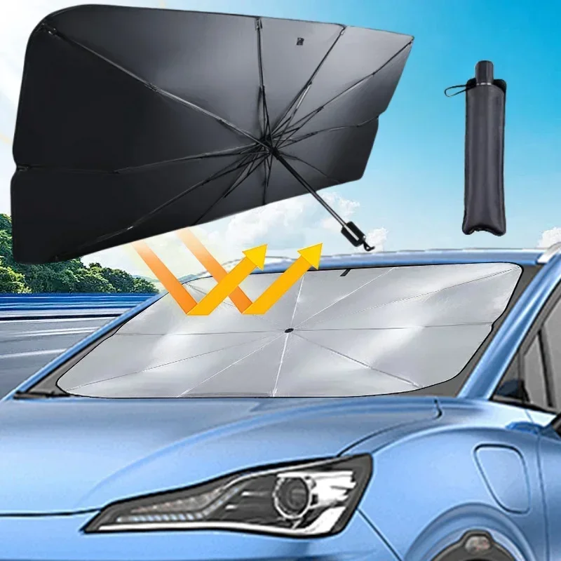 Pare-soleil pour pare-brise de - Car Sunshade Windshield Umbrella Foldable avis et prix