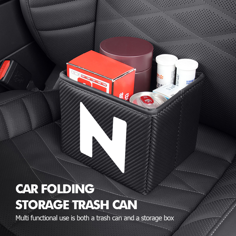 Poubelle de voiture pliable, s - Waterproof Car Trash Can With Lid avis et prix