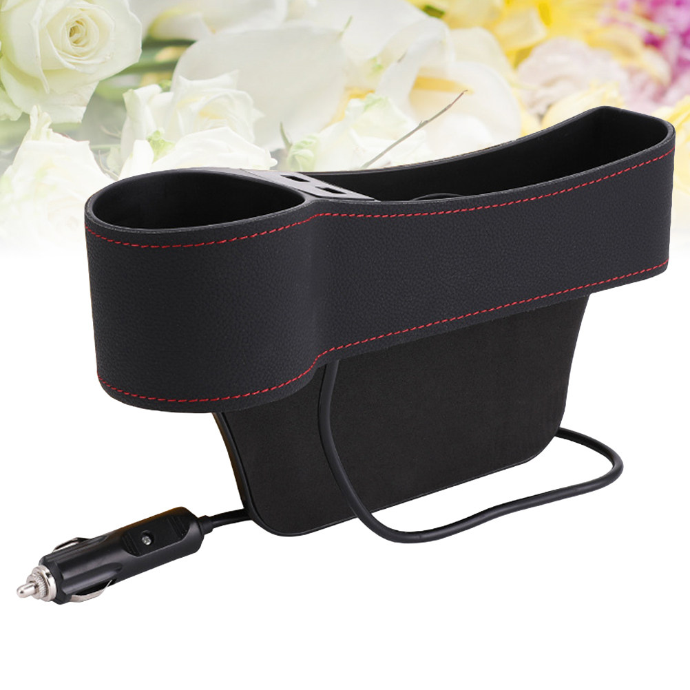 Boîte de rangement pour espace - Seat Gap Filler Organizer With Usb Charger avis et prix