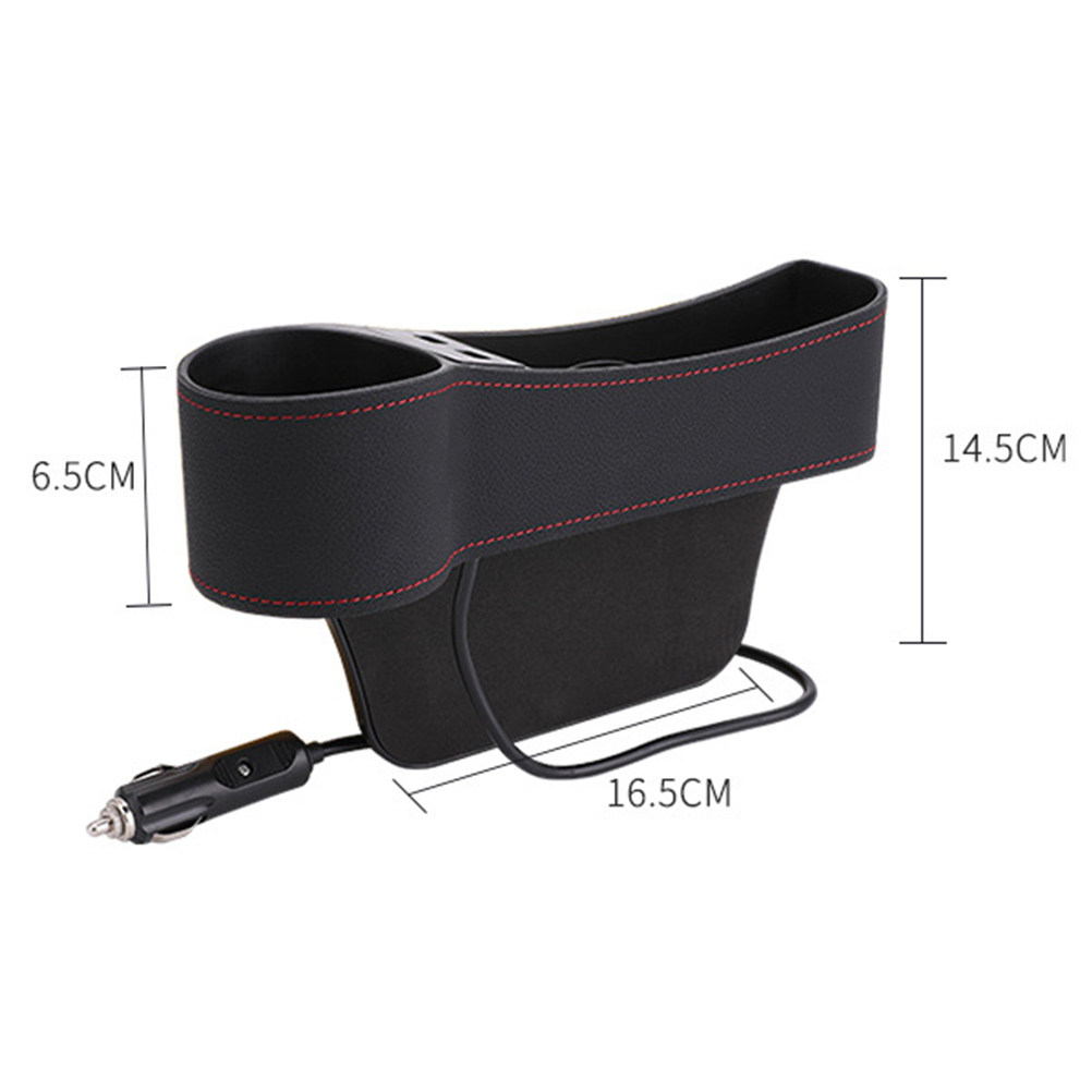 Boîte de rangement pour espace - Seat Gap Filler Organizer With Usb Charger avis et prix