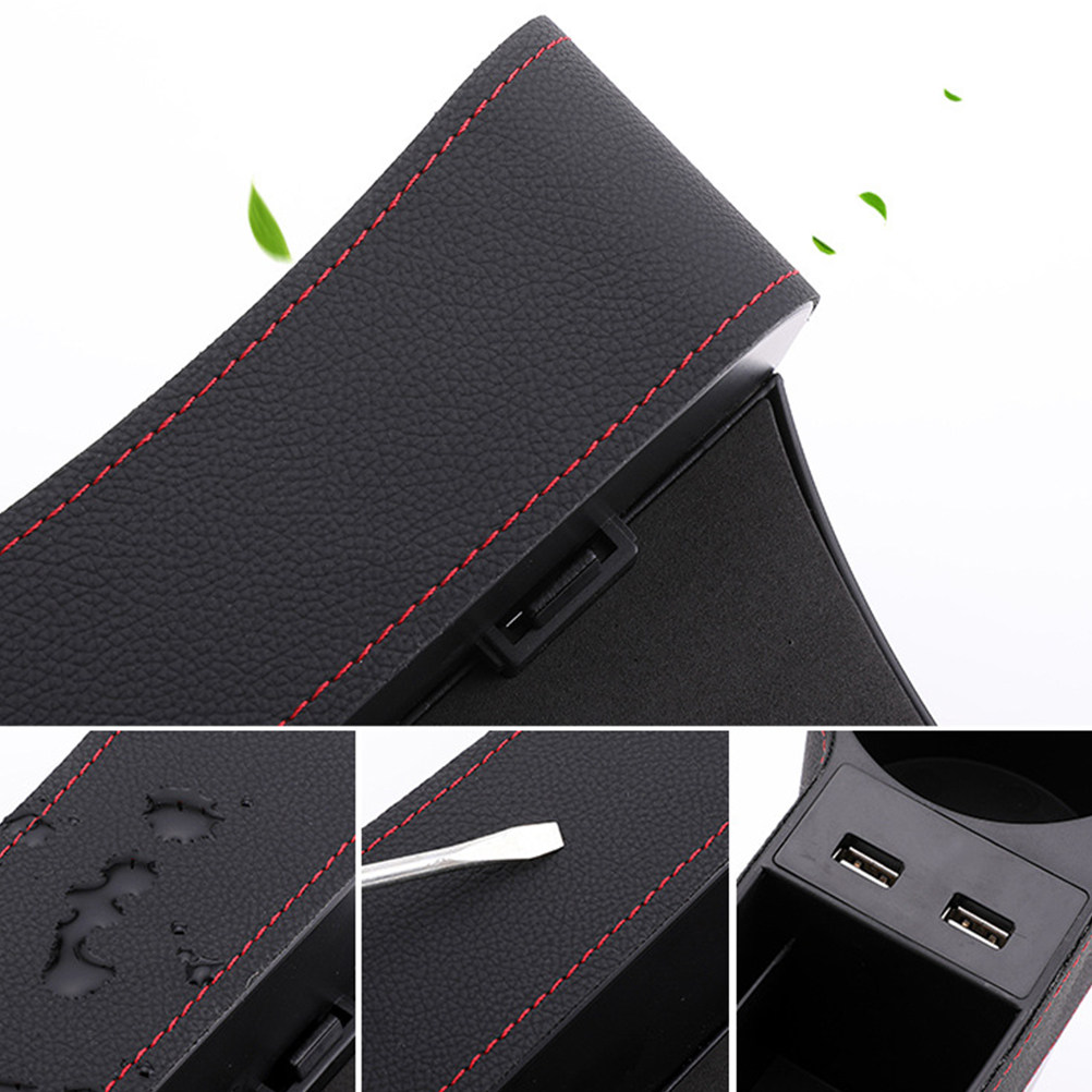 Boîte de rangement pour espace - Seat Gap Filler Organizer With Usb Charger avis et prix