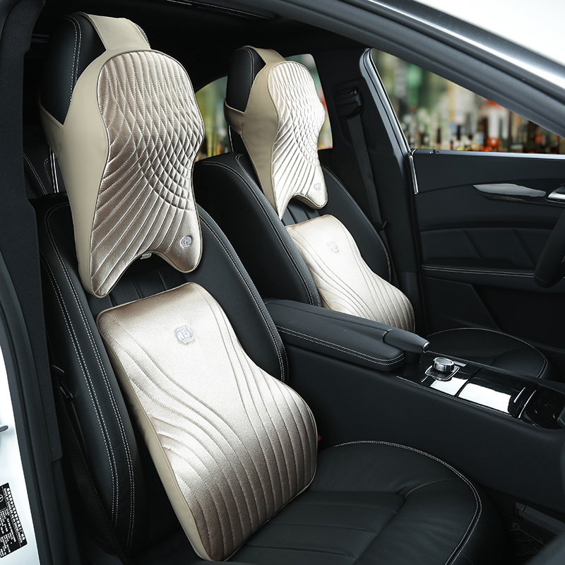 Ensemble d'Oreiller de Voiture - Memory Foam Car Neck Pillow Lumbar Support avis et prix
