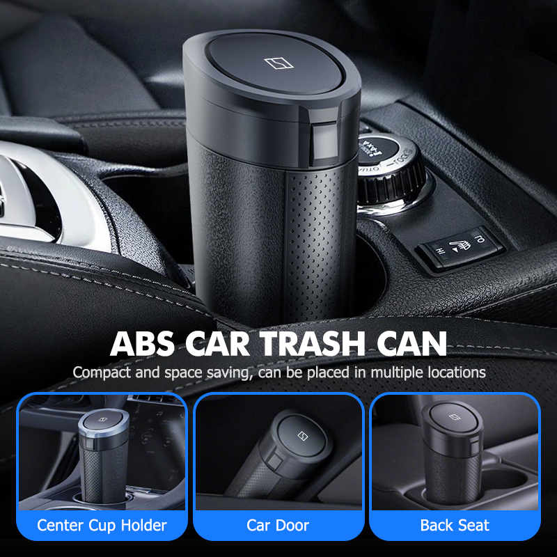 Conteneur de déchets de voitur - Waterproof Car Trash Can With Lid avis et prix