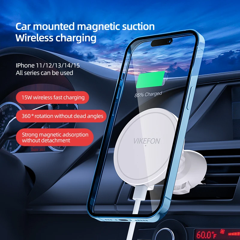 Chargeur sans fil magnétique p - Wireless Car Charger Mount Fast Charging avis et prix