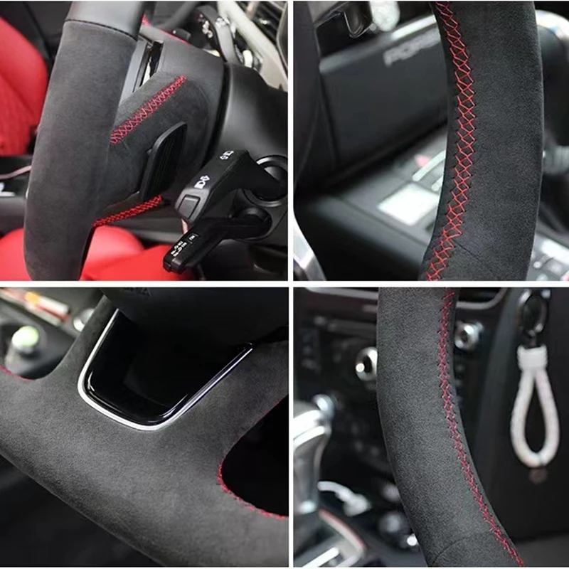 Housse de volant de voiture pe - Car Steering Wheel Cover Anti Slip Breathable avis et prix
