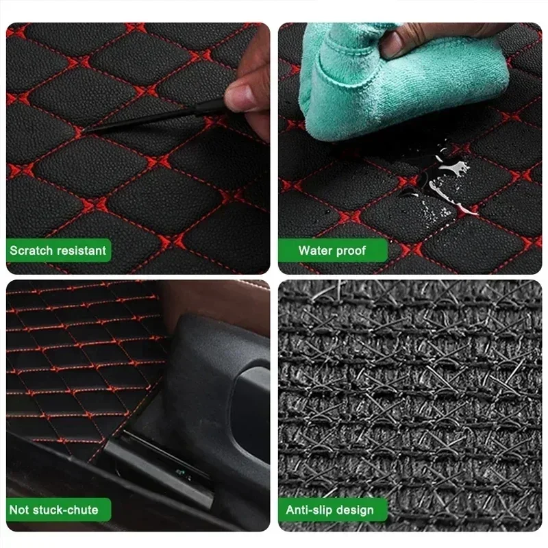 Tapis de sol de voiture 4 pièc - Car Floor Mats Universal Waterproof Leather avis et prix