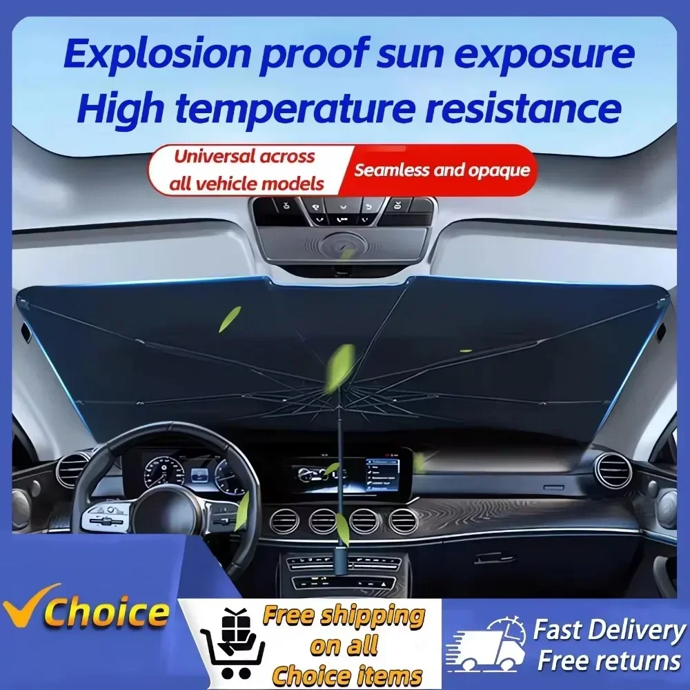 Pare-soleil de voiture pliable - Car Sunshade Windshield Umbrella Foldable avis et prix