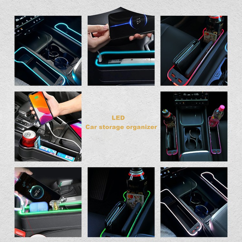 Boîte de rangement pour crevas - Seat Gap Filler Organizer With Usb Charger avis et prix