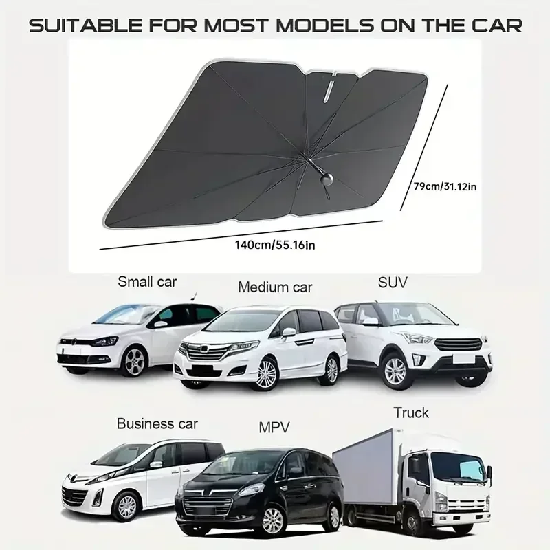 Pare-soleil pliable multifonct - Car Sunshade Windshield Umbrella Foldable avis et prix