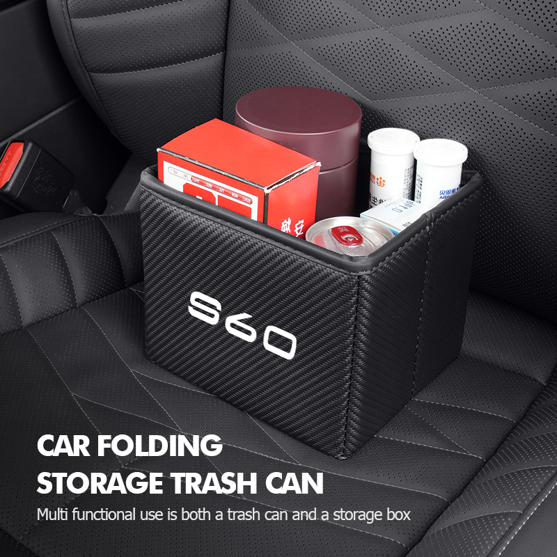 Poubelle de voiture pliable, s - Waterproof Car Trash Can With Lid avis et prix