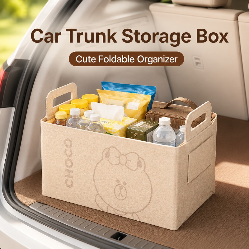 Organisateur de coffre en feut - Car Trunk Organizer Foldable Storage Box avis et prix