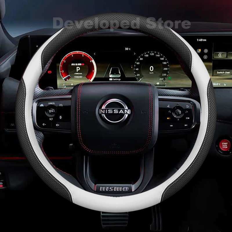 Housse de volant de voiture en - Car Steering Wheel Cover Anti Slip Breathable avis et prix