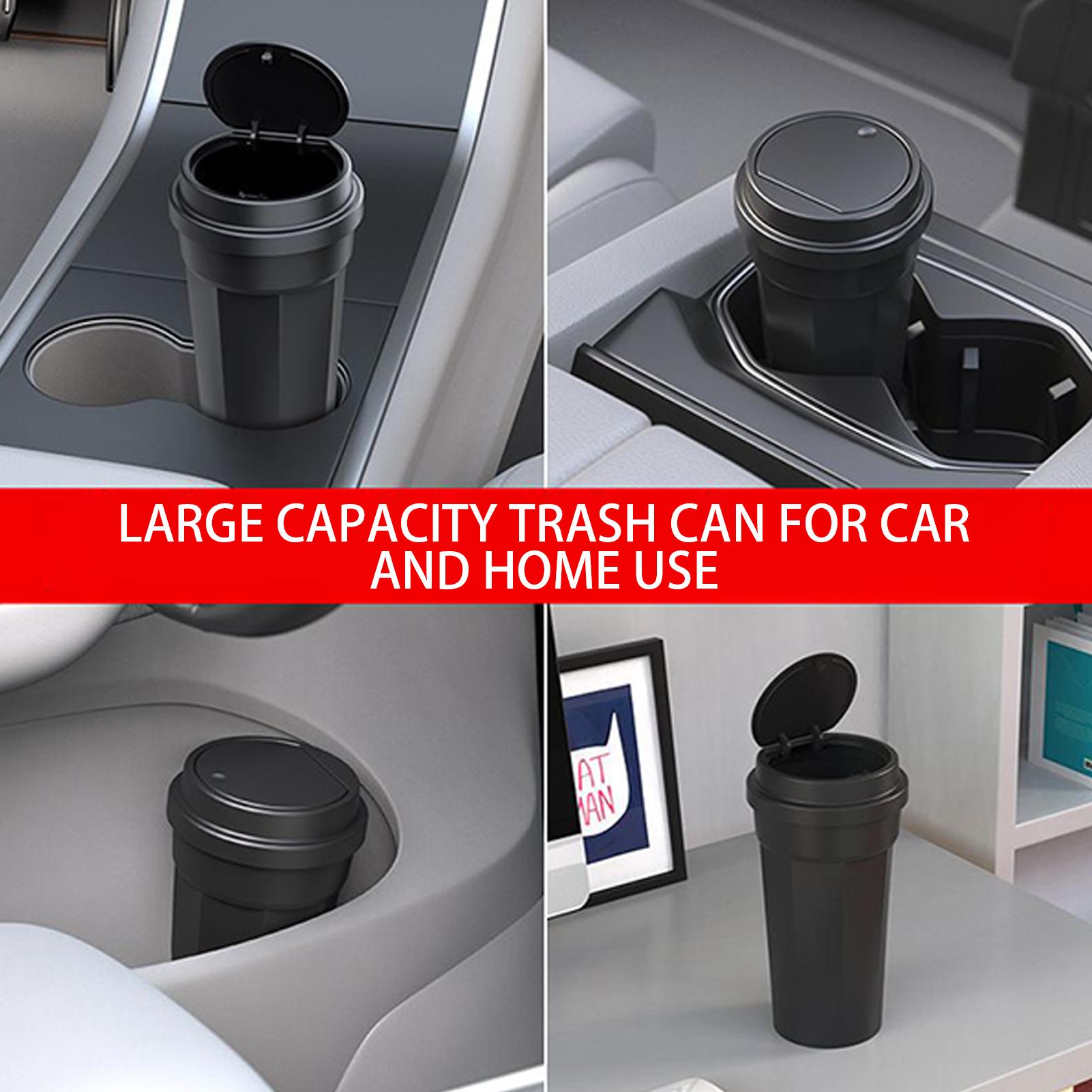 Porte-gobelet de poubelle de v - Waterproof Car Trash Can With Lid avis et prix