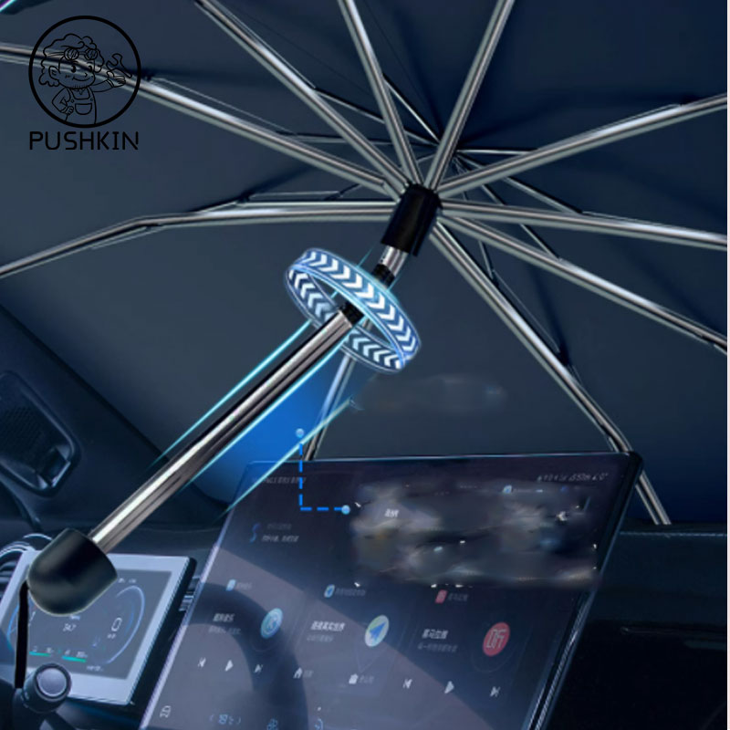 Pare-soleil pliable type parap - Car Sunshade Windshield Umbrella Foldable avis et prix