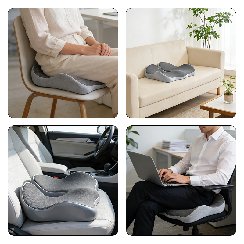 Coussin de siège de voiture en - Memory Foam Car Neck Pillow Lumbar Support avis et prix