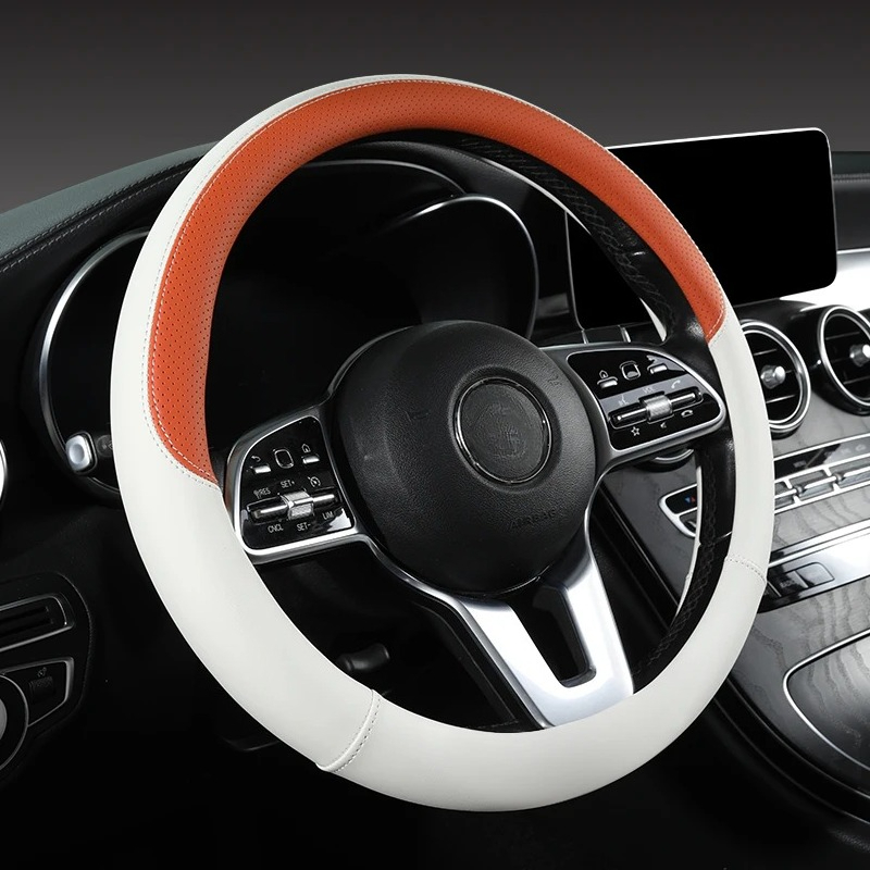 Housse de volant de voiture en - Car Steering Wheel Cover Anti Slip Breathable avis et prix