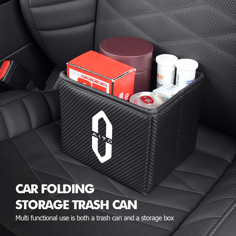 Poubelle de voiture pliable, s - Waterproof Car Trash Can With Lid avis et prix