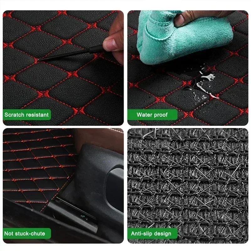 Tapis de sol de voiture 4 pièc - Car Floor Mats Universal Waterproof Leather avis et prix