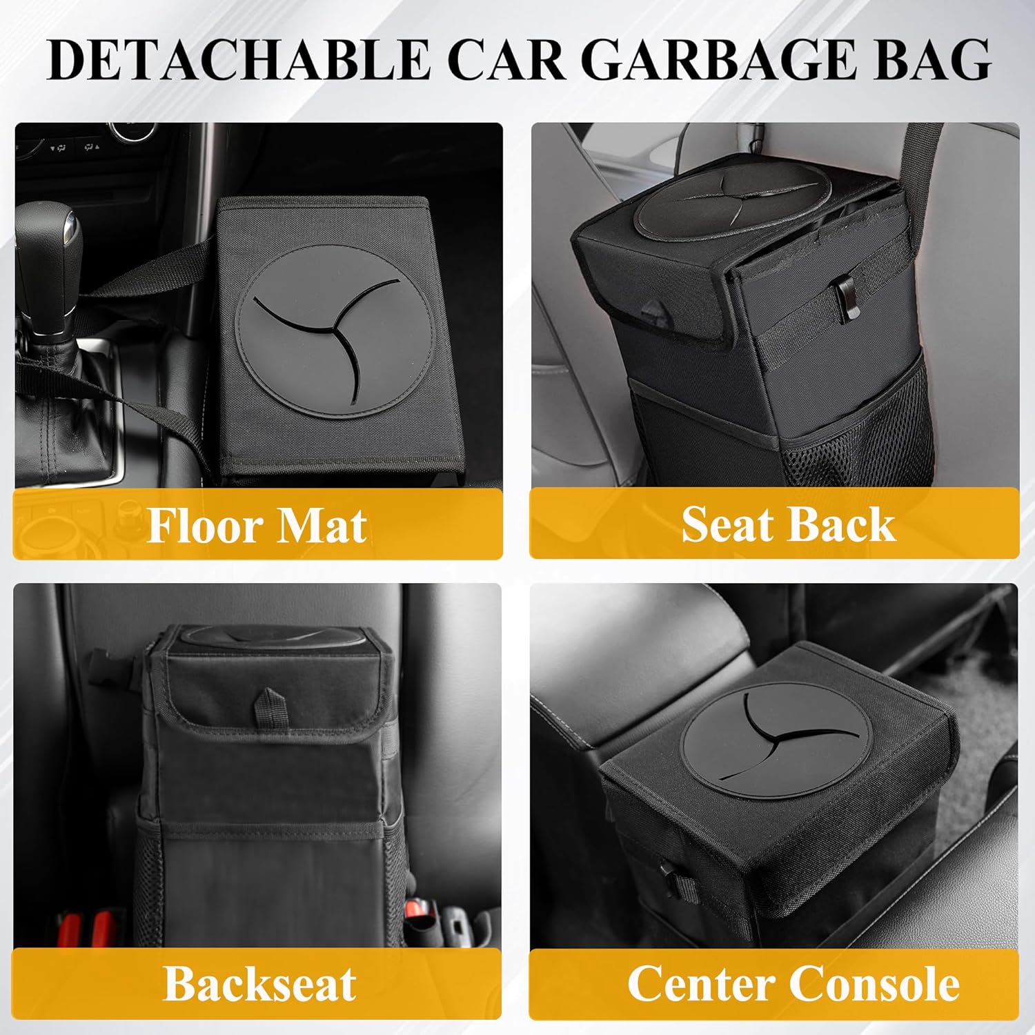Poubelle de voiture 3 en 1 ave - Waterproof Car Trash Can With Lid avis et prix
