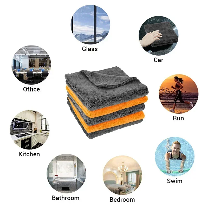 Lot de 1 à 3 serviettes en mic - Microfiber Car Drying Towel Super Absorbent avis et prix