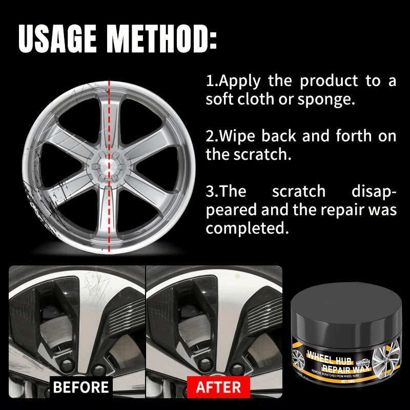 Kit de réparation de moyeu de  - Car Scratch Repair Polishing Wax Paste avis et prix