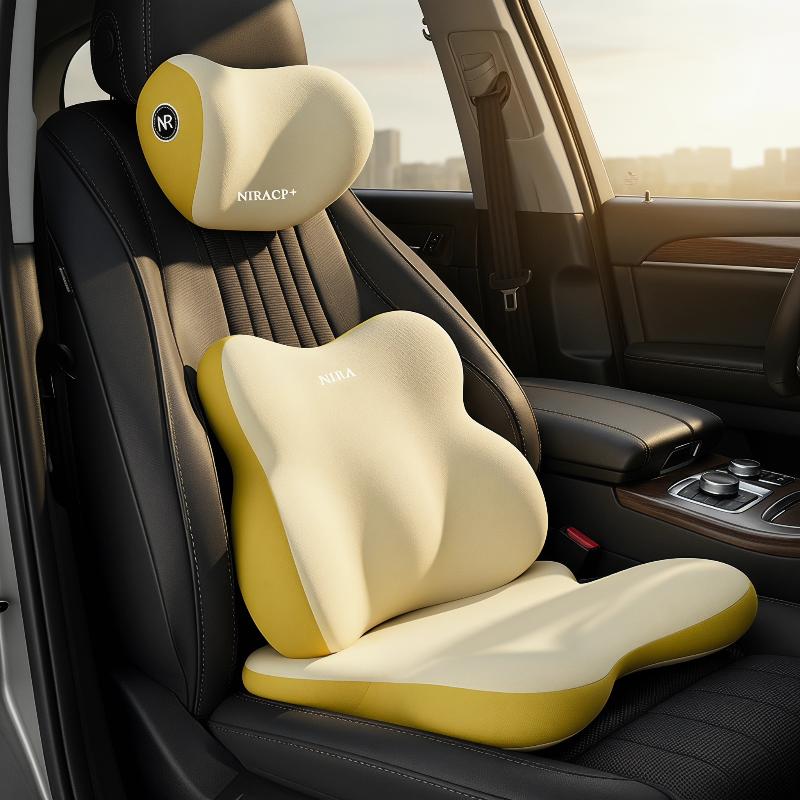 Ensemble de soutien lombaire e - Memory Foam Car Neck Pillow Lumbar Support avis et prix